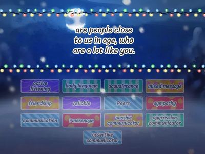 Peer Relationships and Communication 