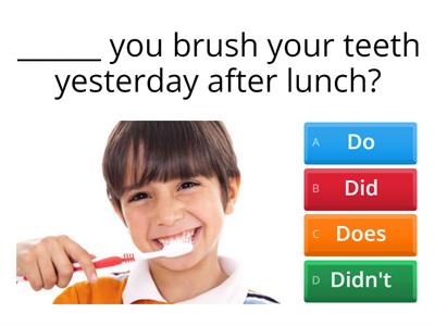 UNIT 7- SIMPLE PAST - INTERROGATIVE