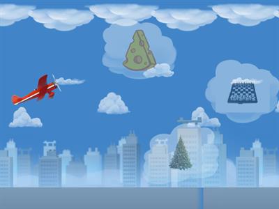 Airplane of shapes: circle