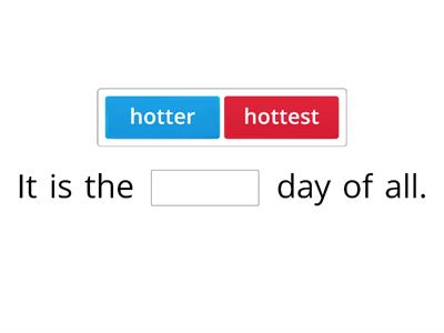 Suffix endings -est and -er