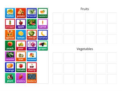 Fruits and Vegetables