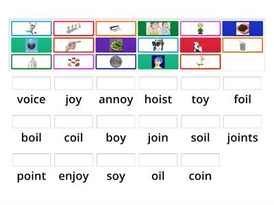 Match Up "oy" and ""oi"