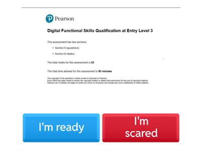 Digital Functional Skills practice paper Entry 3