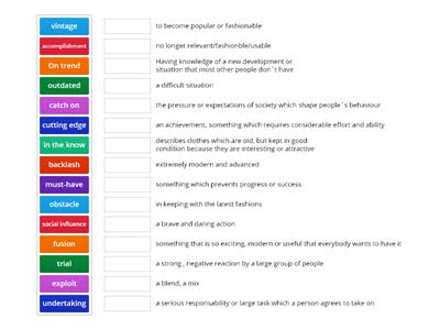 Gateway C1 vocabulary units 1 and 2