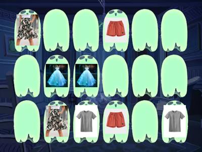 Memory game about clothes