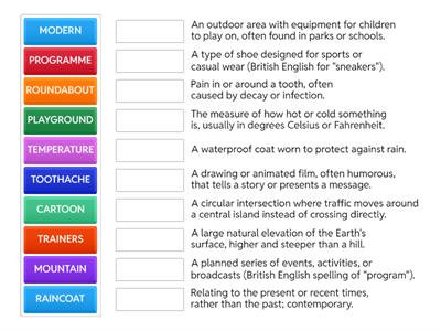 VOCABULARY ADULTS DIFFICULT