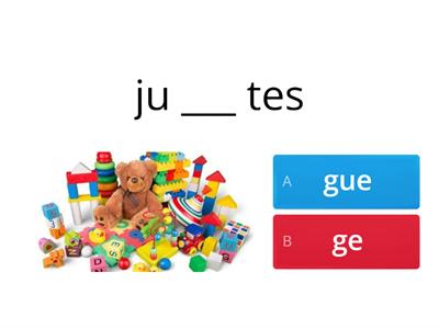 Sílabas  ge, gi, gue, gui.