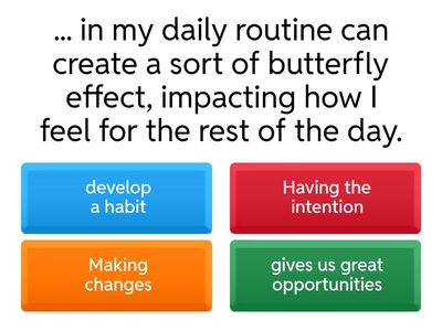 Phrases( Butterfly effect)