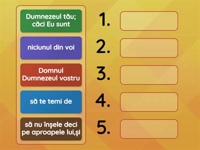 1. Verset Cl.4,5 Leveticul 25:17