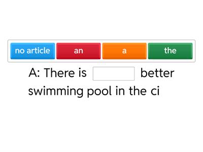 Definite and Indefinite articles 