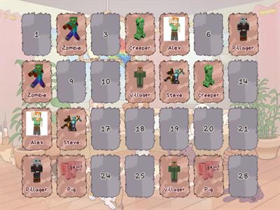 Minecraft Matching Game