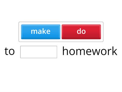 English File Intermediate Make or Do Collocations 