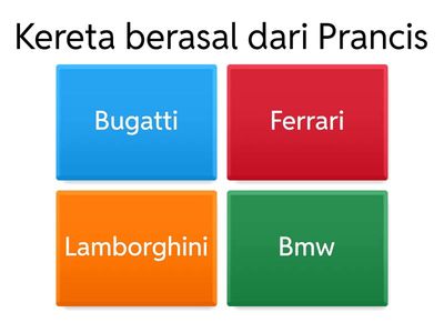 Hanya untuk penggemar kereta sahaja!