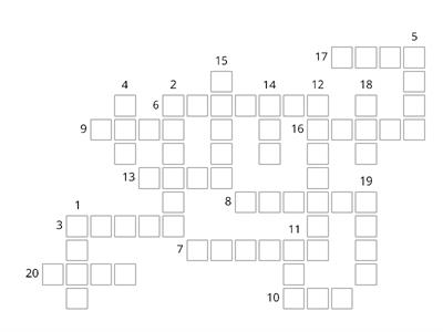 Irregular Past Simple Verbs Crossword