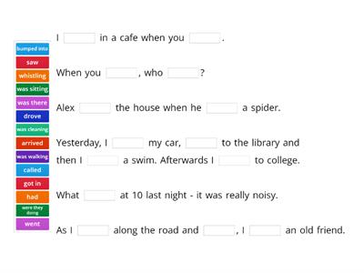 Past simple v past continuous