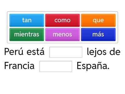La comparación - La comparaison