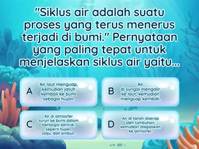 SOAL IPAS KELAS 4 SIKLUS AIR