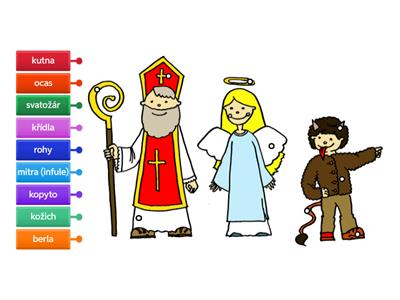 Mikuláš, Anděl a Čert 