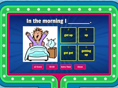 Daily Routines (Gameshow Quiz)