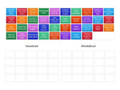Vanasõnad ja kõnekäänud