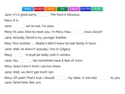 Small Talk Conversation