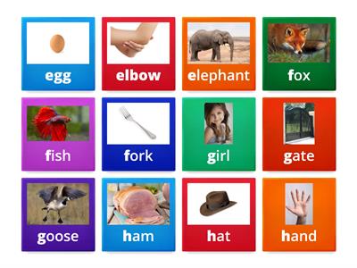 Phonics Star 1 - Unit 2 flash cards