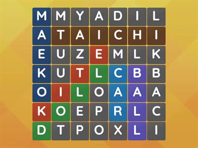 Everybody up 1 Unit3 toy word search