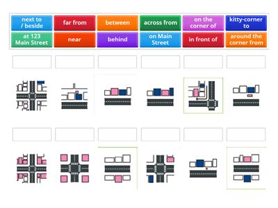 Prepositions of Direction (ESL Library) - Match Up