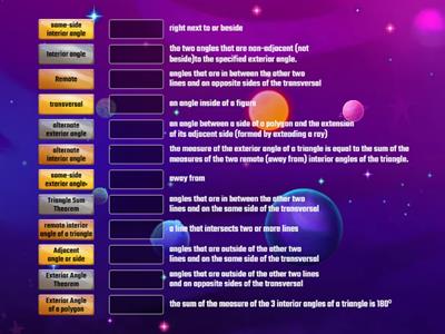 Triangle Sum and Exterior Angle 