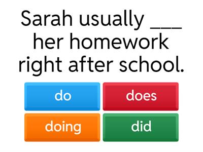 Present Simple & Present Continuous