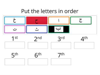  Arabic Alphabet letter Alif, Baa, Taa, and Thaa