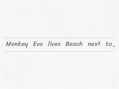 Monkey beach Word order