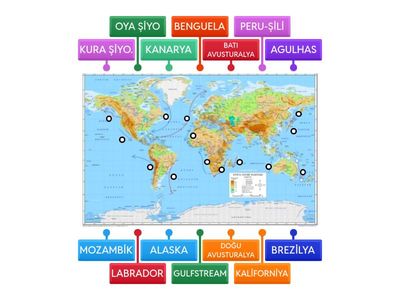 Dünya daki (sıcak-soğuk) Okyanus akıntıları kopyasıS