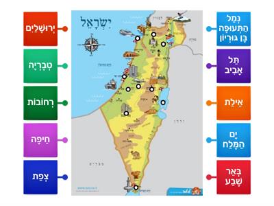 מַפַּת יִשְׂרָאֵל - עִם נִקּוּד