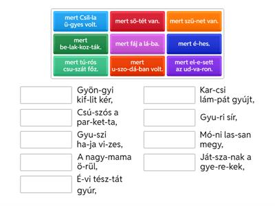 Keresd a megkezdett mondat folytatását!