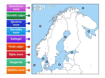 Sjeverna Europe - zaljevi, mora, oceani