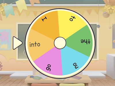 Common Exception Word Wheel