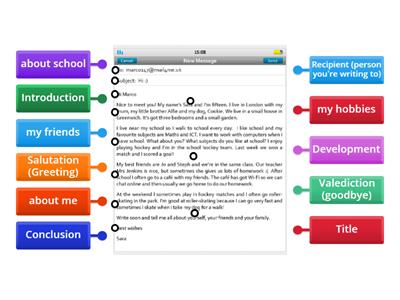 Label an informal email to a new friend