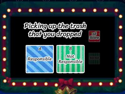 Kindergarten Responsibility Game Show