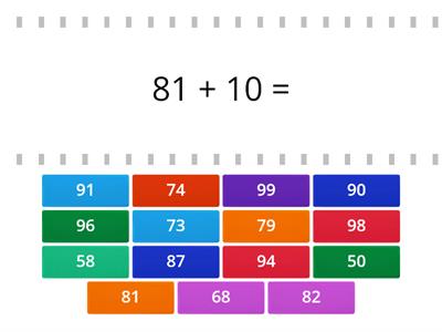 Addition - 2 digit numbers 