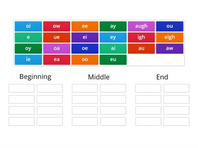 Barton Level 8 Advanced Vowel Team Sorting