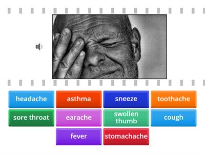 Symptoms - find the match with audio