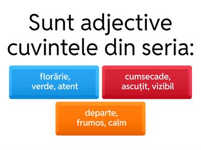 Adjectivul - clasa a VI-a 
