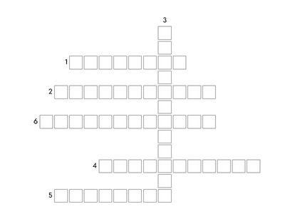 Film Vocabulary Crossword