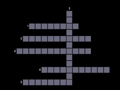 Film Vocabulary Crossword