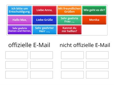 E-Mail schreiben B1
