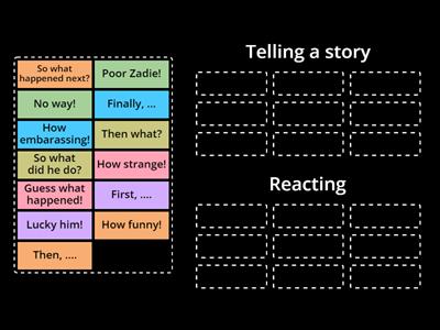 GG3 U1.4 Telling and story and reacting