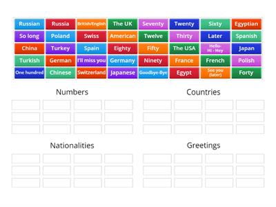 Revision Last Class!