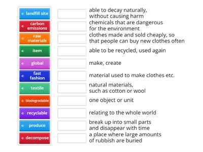 Earth Day - Fast fashion in numbers (A2; British Council)