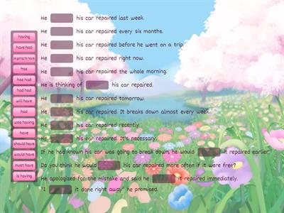 Gold Pre-First Unit 8 Causative have